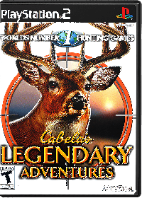 Cabela's Legendary Adventures Playstation 2 US box art